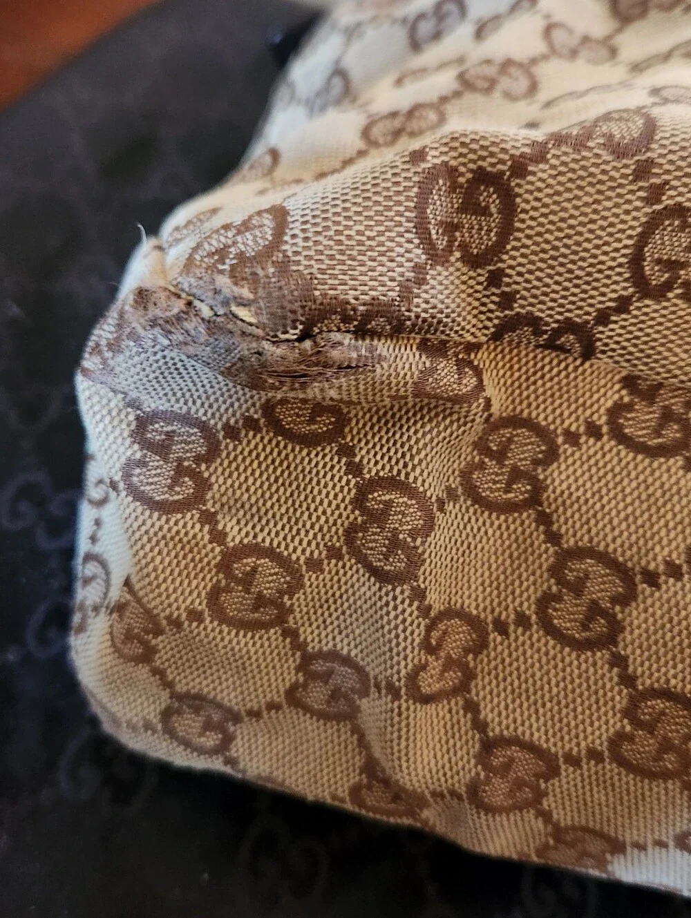 Gucci Horsebit Medium Canvas Hobo